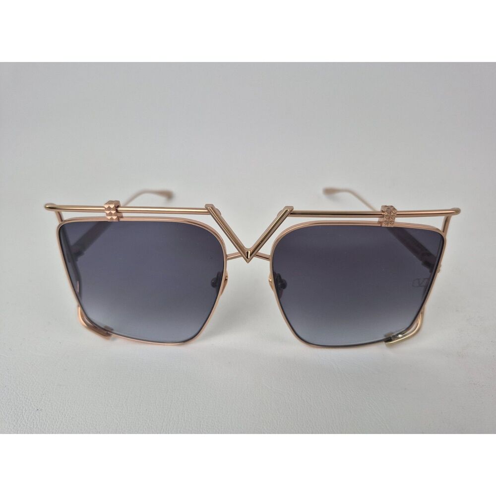 Valentino Garavani Gradient Gold Flash Irregular Ladies Sunglasses VLS-116A 59